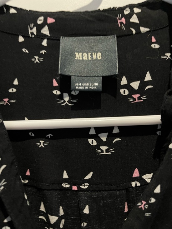 Anthropologie Maeve Cat Blouse - Picture 4 of 7